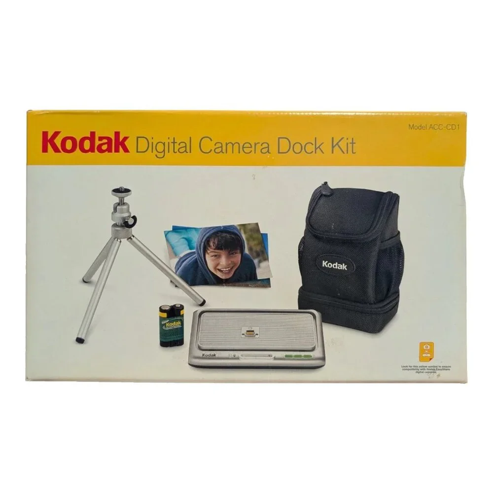 Kodak Digital Camera Dock Kit ModeACC-CD1 Includes Tripod, Bag, Docking Station